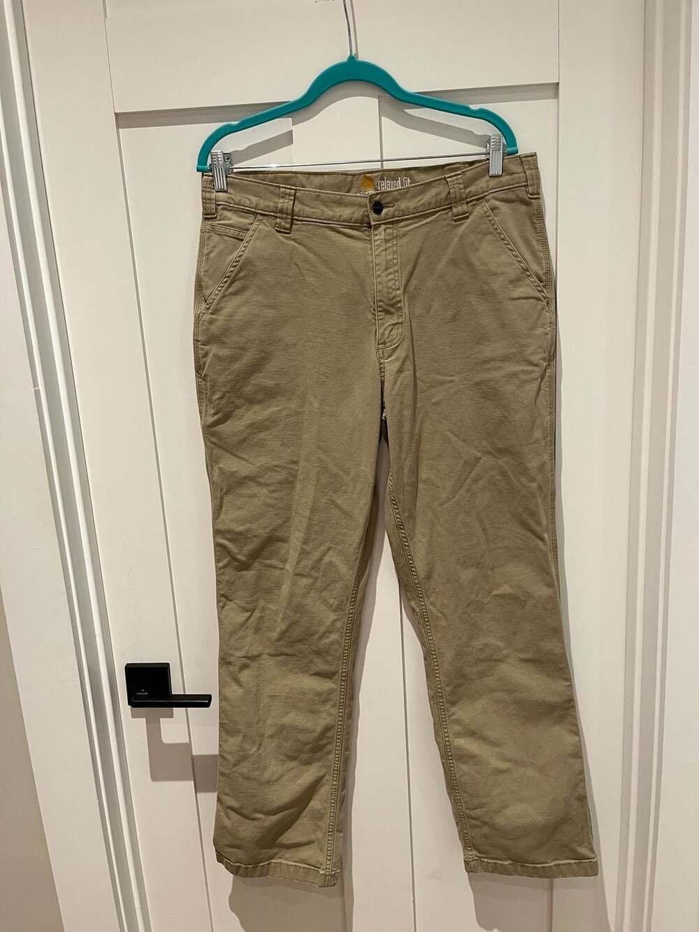 Carhartt 102291 Relaxed Fit Duck Dungaree Pants Size 36x34